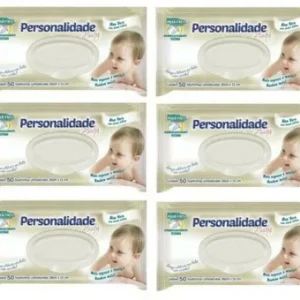 Toalha/lenço Kit 6 Toalhas Umedecidas Personalidade C /50 – Personalidade Baby