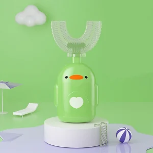 Unbranded Kids Baby U-shape Toothbrush Children Cartoon Silicone Teeth Brush 360 Thorough Cleaning