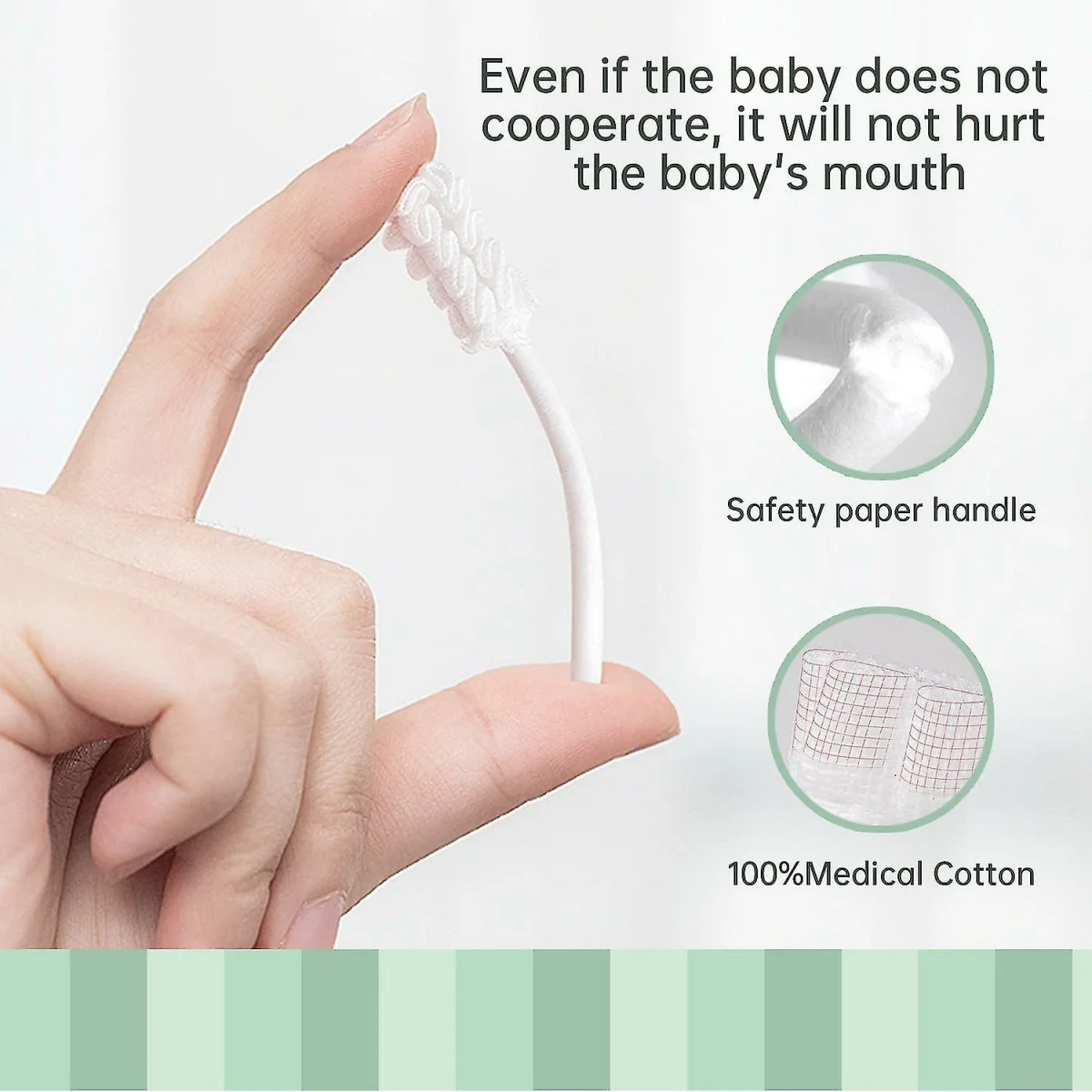 A Smile Baby Toothbrush Disposable Infant Toothbrush Clean 60pcs - Image 5