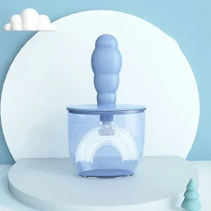 MARSKE Baby Toothbrush Children Teeth Oral Care Cleaning Brush Kids U-shaped Teethbrush