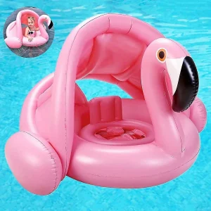 Boom Baby Swimming Ring With Sun Protection, Baby Swimming Aid, Baby Swimming Ring Inflatable, Baby Pool Swimming Ring, Inflatable Swimming Ring For Childr