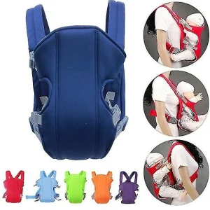 Boom Baby Carrier, Soft Infant Newborn Baby Carrier Backpack Rider Sling, Blue