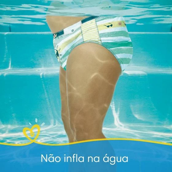 Pampers® Kit 24 Fraldas Pampers Para Água Splashers Baby Shark P-M - Image 5