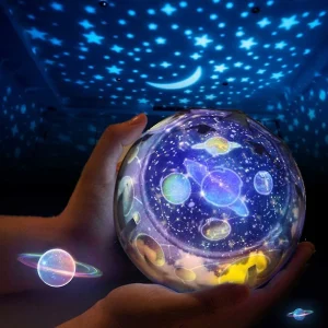 Unbranded Night Light Projector For Kids – 360 Rotating Planet Universe Projection Lamp Rotatable With 5 Films And 4 Modes For Bedroom Adults Kids Baby Bedroom