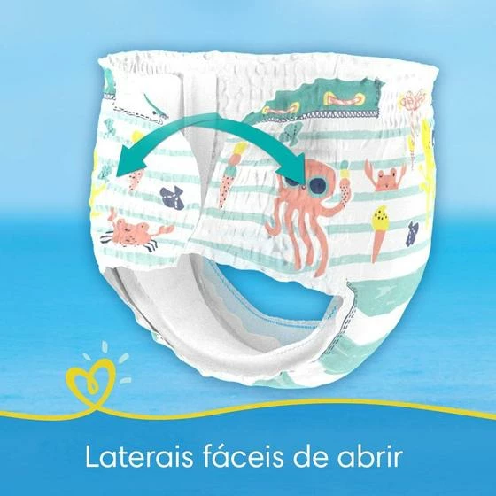 Pampers® Kit 24 Fraldas Pampers Para Água Splashers Baby Shark P-M - Image 9