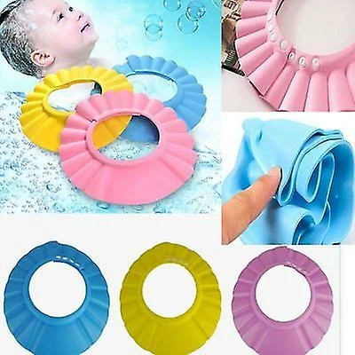 Duqi Mais Novo Brand New Baby Children Crianças Shampoo Seguro Banho Banho Chuveiro Cap Chapéu Wash Hair Shield Elástico Ajustável Shampoo Cap - Image 5