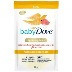 Sabonete Líquido Infantil Baby Dove – Hidratação Glicerinada 180ml