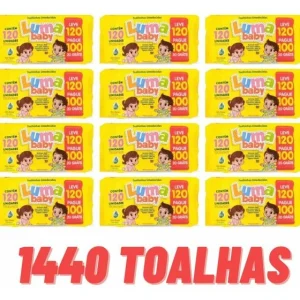 Caixa Toalhas Umedecidas Luma Baby 12 Und Com 120 Cada