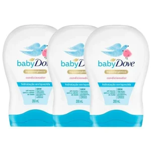Kit 3 Condicionador Dove Baby Hidratação Enriquecida Com 200ml Kit Com Três Unidades