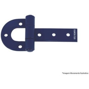 Dobradiça para Porteira N0 135mm X 72mm Azul – São Romão