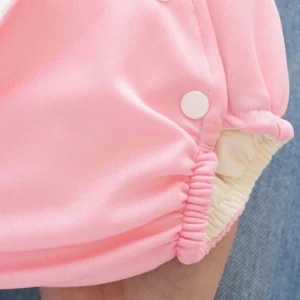 Fralda Ecologica Reutilizavel Praia Piscina Com Absorvente Para Bebe Tamanho 1 A 3 Rosa Bebê – Mais Que Baby