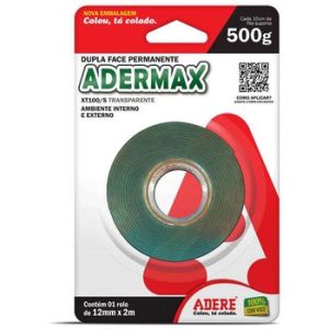 Fita Dupla Face Adermax Acrilica 12mm X 2m Blister – Adere