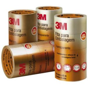 Fita Empacotamento Tartan 45mm X 45m Marrom – 3m