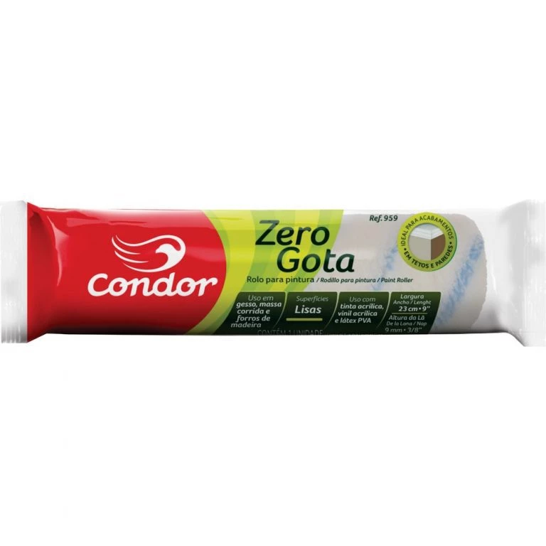 Rolo para Pintura Zero Gota 23 Cm Sem Suporte Ref. 959 – Condor - Image 2