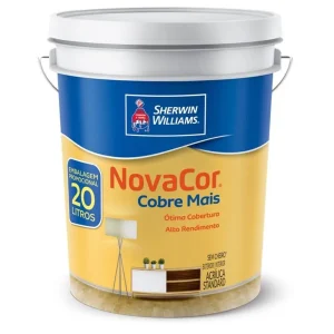 Tinta Acrilica Novacor Cobre Mais Fosca Branco 20l – Sherwin Williams