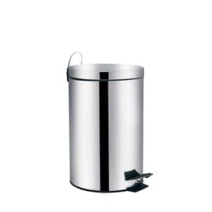 Lixeira ágata de Aço Inox com Balde Interno Removível 12l com Pedal – Mor